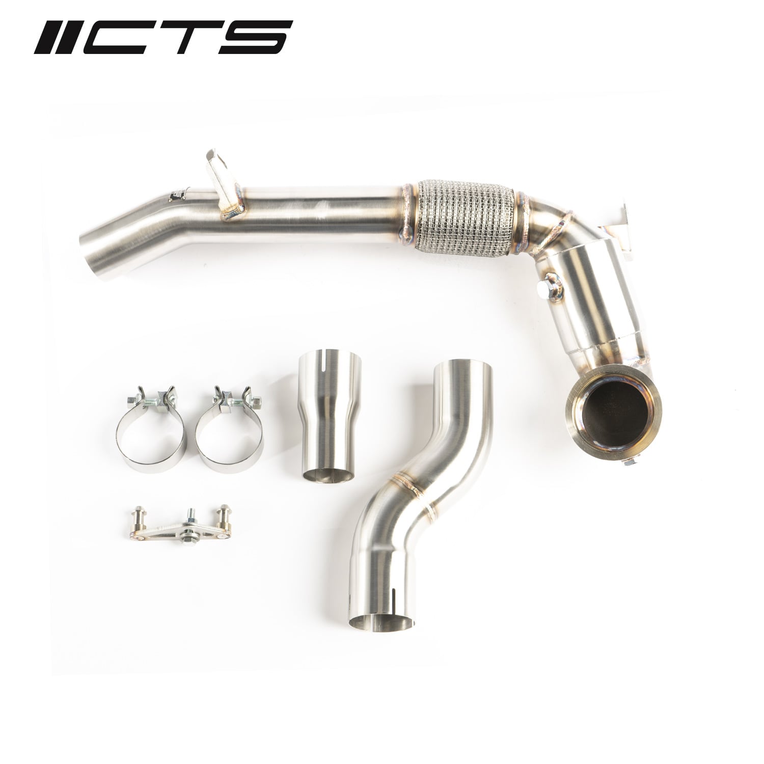 CTS Turbo EVO4 FWD High-Flow CAT MK8 VW GTI/8Y Audi A3 — image 1