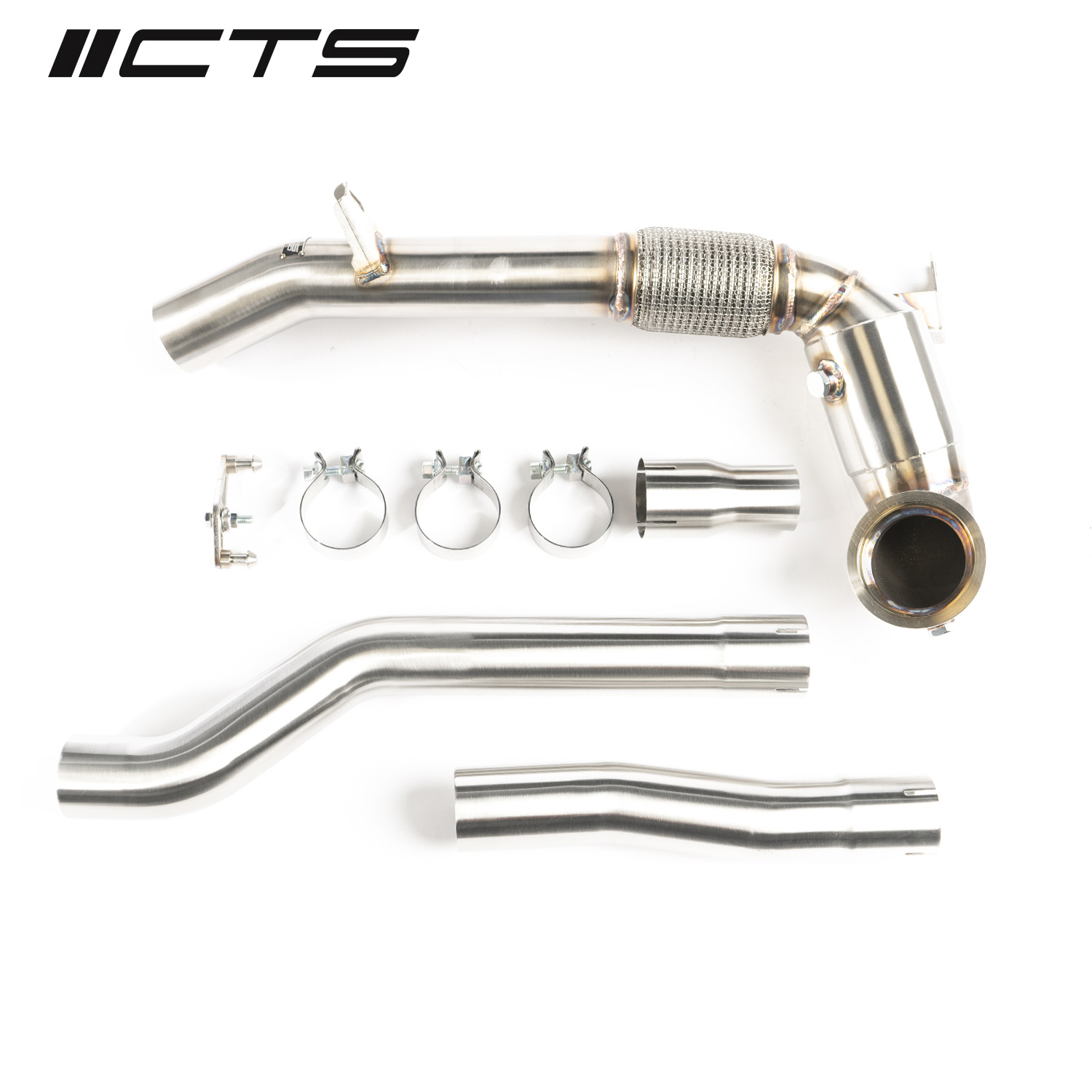 CTS Turbo EVO4 AWD High-Flow CAT MK8 VW Golf R/8Y Audi S3 — image 1