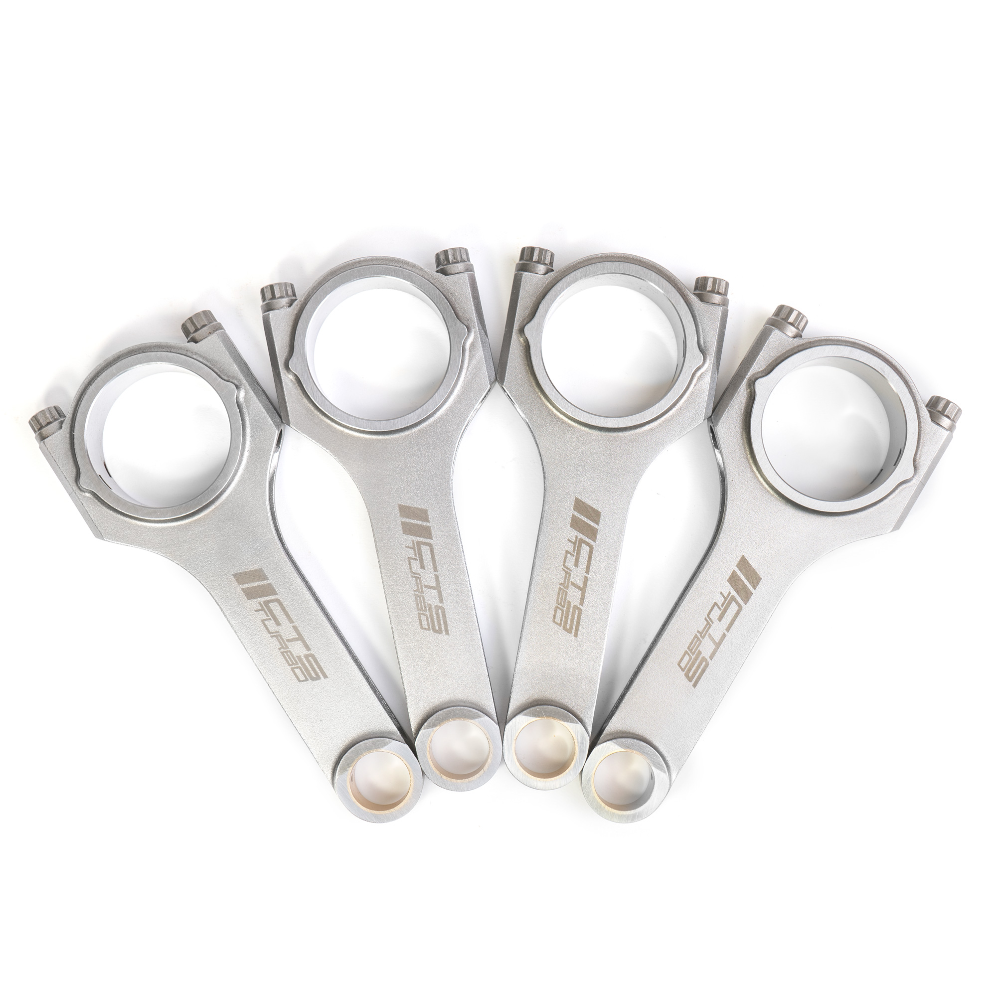 CTS Turbo Connecting Rods VW & Audi 144x21 Tapered Rifle Drilled | Fits MK6/B8 2.0T EA888 Gen 1 & 2 With Stock Pistons — image 1