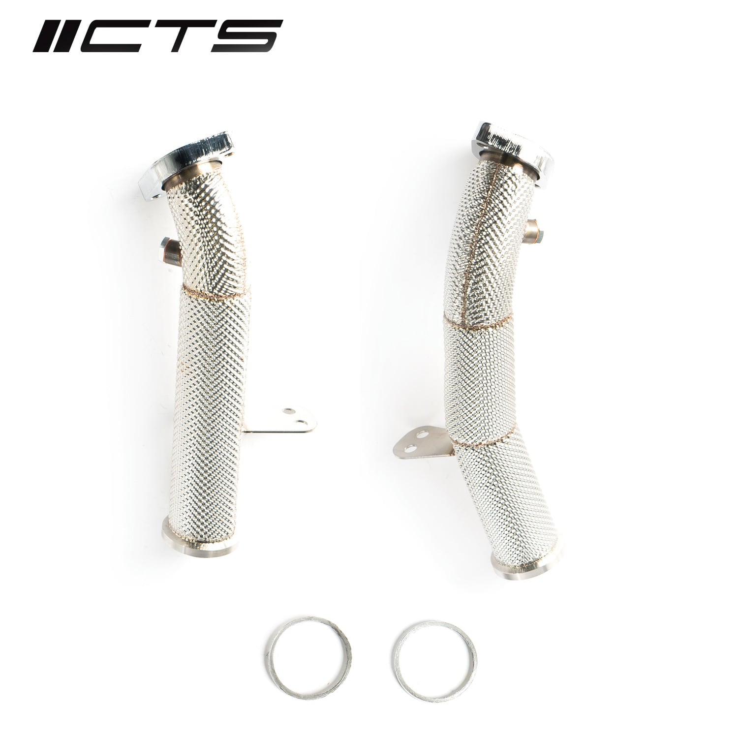 CTS Turbo race downpipe set for Mercedes Benz C43 C400 C450 E43 E400 E450 with M276 engine — image 1