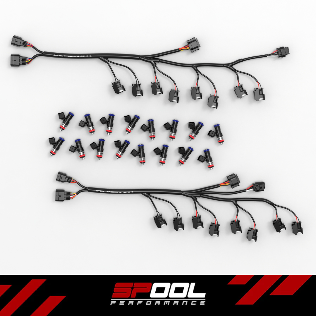 Spool Performance McLaren M840T RaceCore Injector Harness & ID1050-XDS Injector Package — image 1