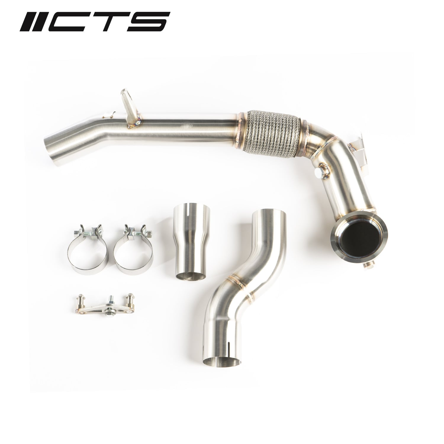CTS Turbo EVO4 FWD RACE Exhaust Downpipe MK8 VW GTI/8Y Audi A3 — image 1