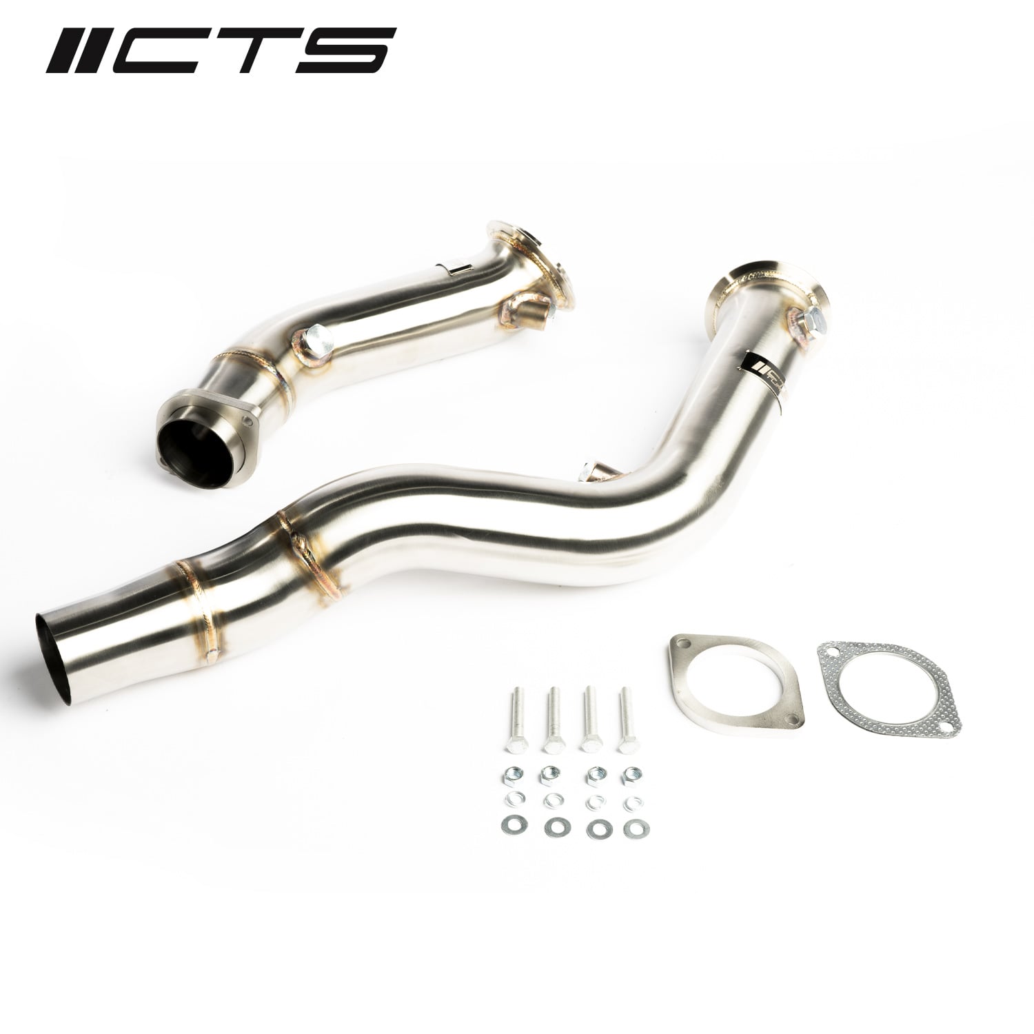 CTS Turbo 3" Stainless Steel Downpipe BMW S55 F80 F82 F87 M3/M4/M2 Competition — image 1