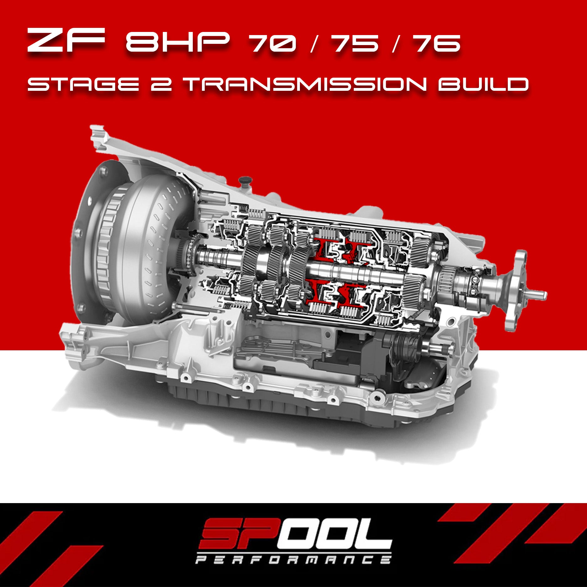 Spool Performance Stage 2 Transmission for Dodge 8HP70 / 8HP75 - Build at Spool Performance HQ — image 1