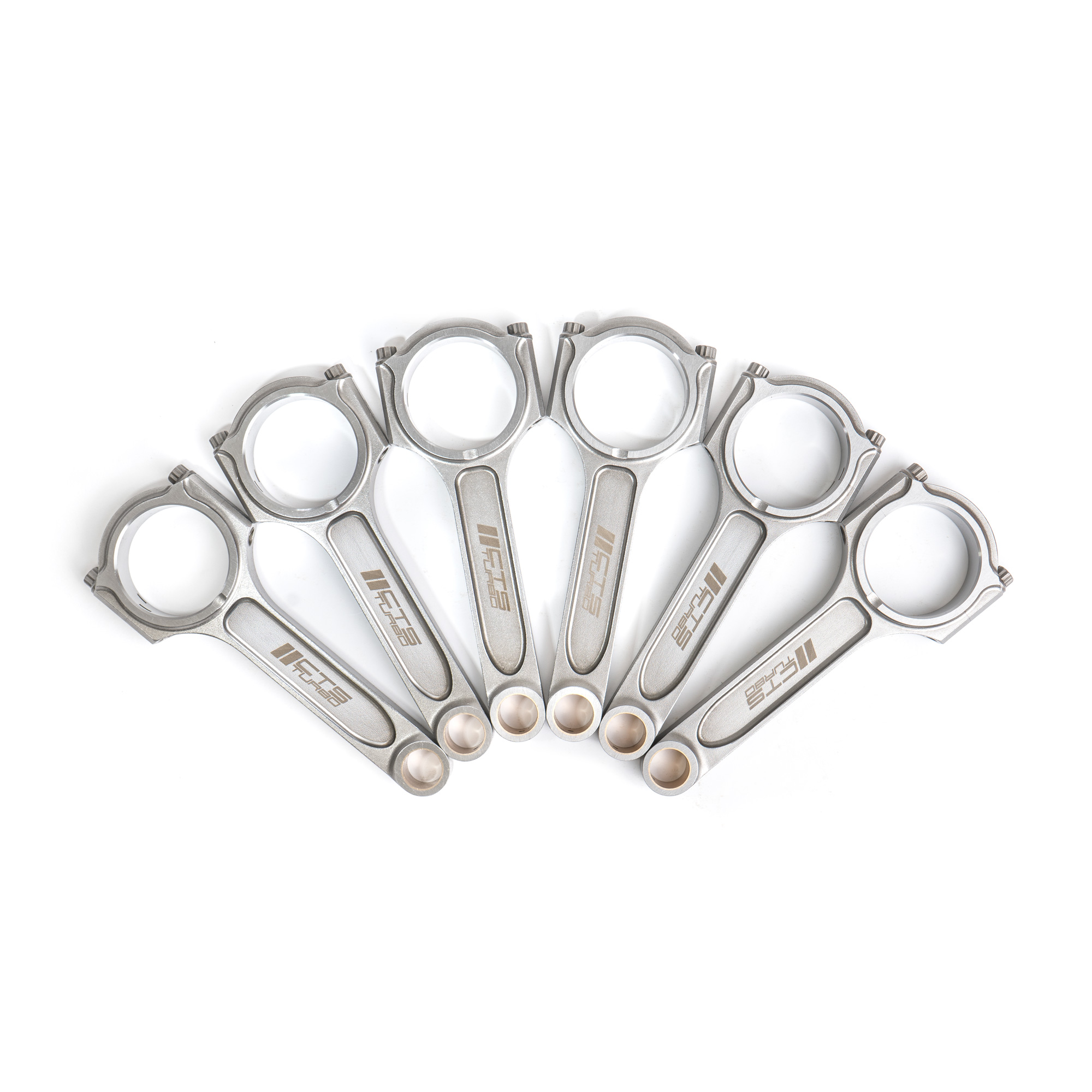 CTS Turbo Connecting Rods VW 164x20 I-Beam Rifle Drilled | Fits 3.2L 24V VR6 and 2.8L 12V and 24V VR6 — image 1