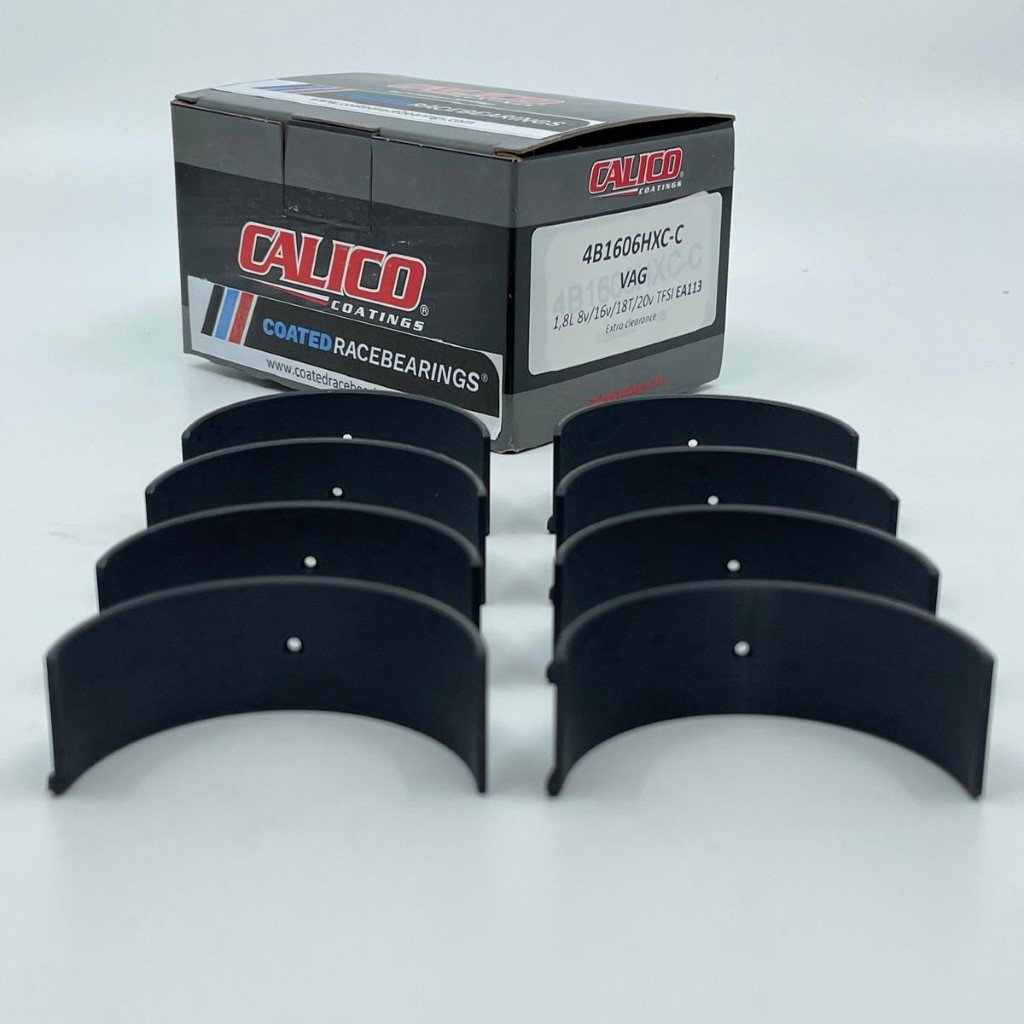 Audi / VW 1.8L 8v/16v/18T/20v TFSI EA113 Gen1 (with notch) rod bearing set ACL race Calico CT-1 coated 4B1606HXC-C HX-serie with 0.025mm (0.001¡±) extra clearance — image 1