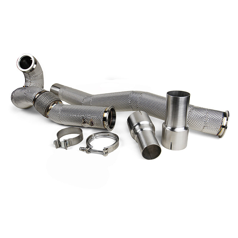 JDY 4" Catless Downpipe for 2.0TSI MQB Golf 7/7.5 GTI/R A3/S3 Leon — image 1