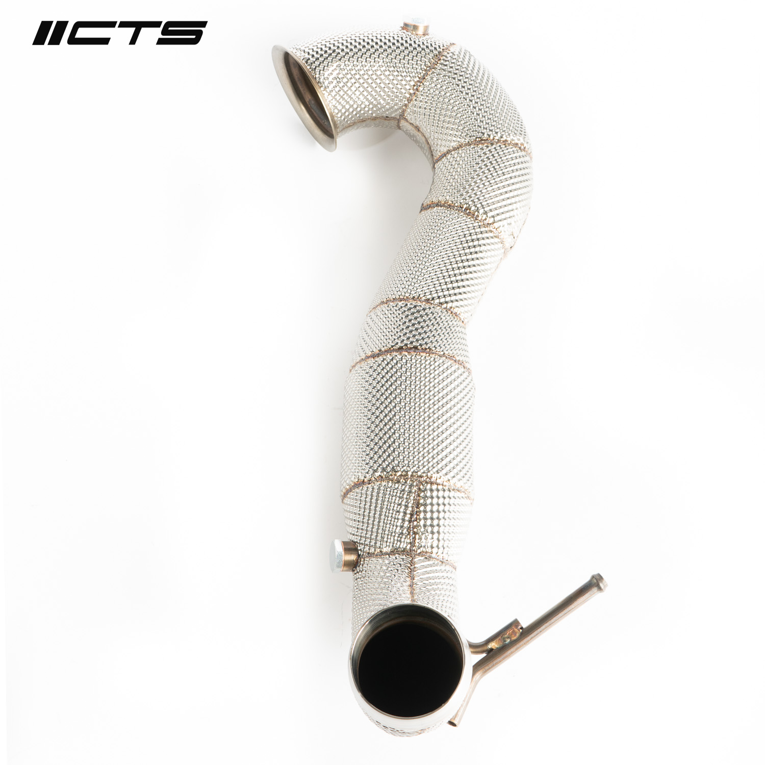 CTS Turbo 3.5" Downpipe High-Flow CAT for Mercedes-Benz M133 A45/CLA45/GLA45 AMG — image 1