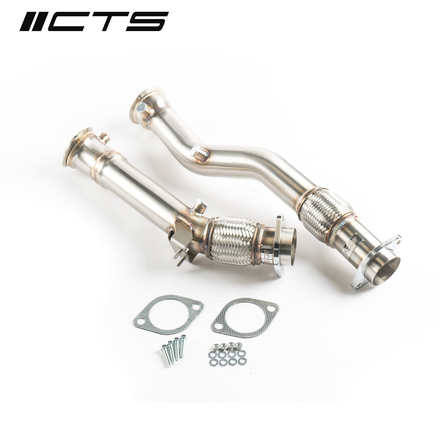CTS Turbo BMW S58 F97/G01 X3M/X3MC & F98/G02 X4M/X4MC Downpipes Without Heat Wrap — image 1
