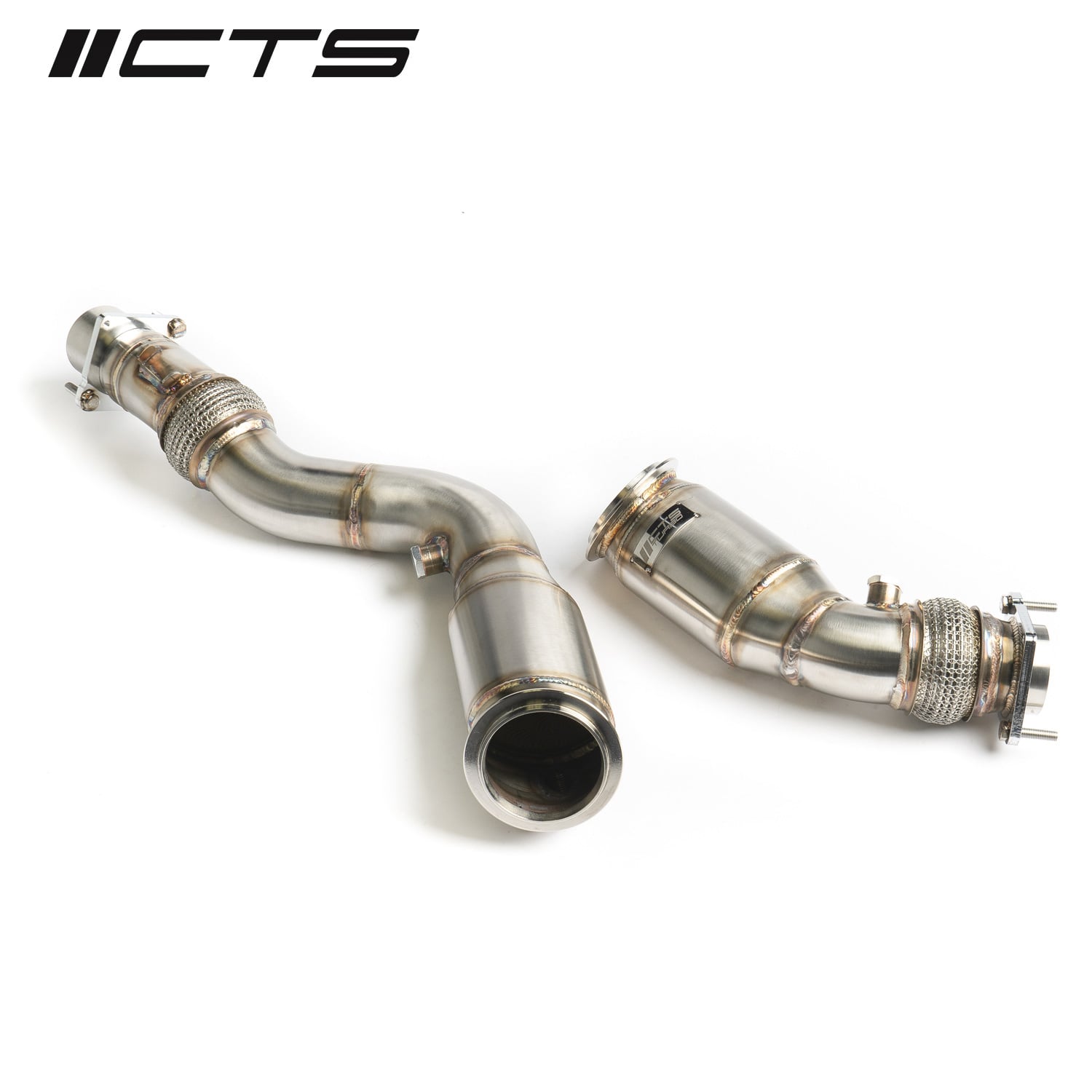 CTS Turbo 3" Stainless Steel High-Flow CATS BMW S55 F80 F82 F87 M3/M4/M2 Competition — image 1