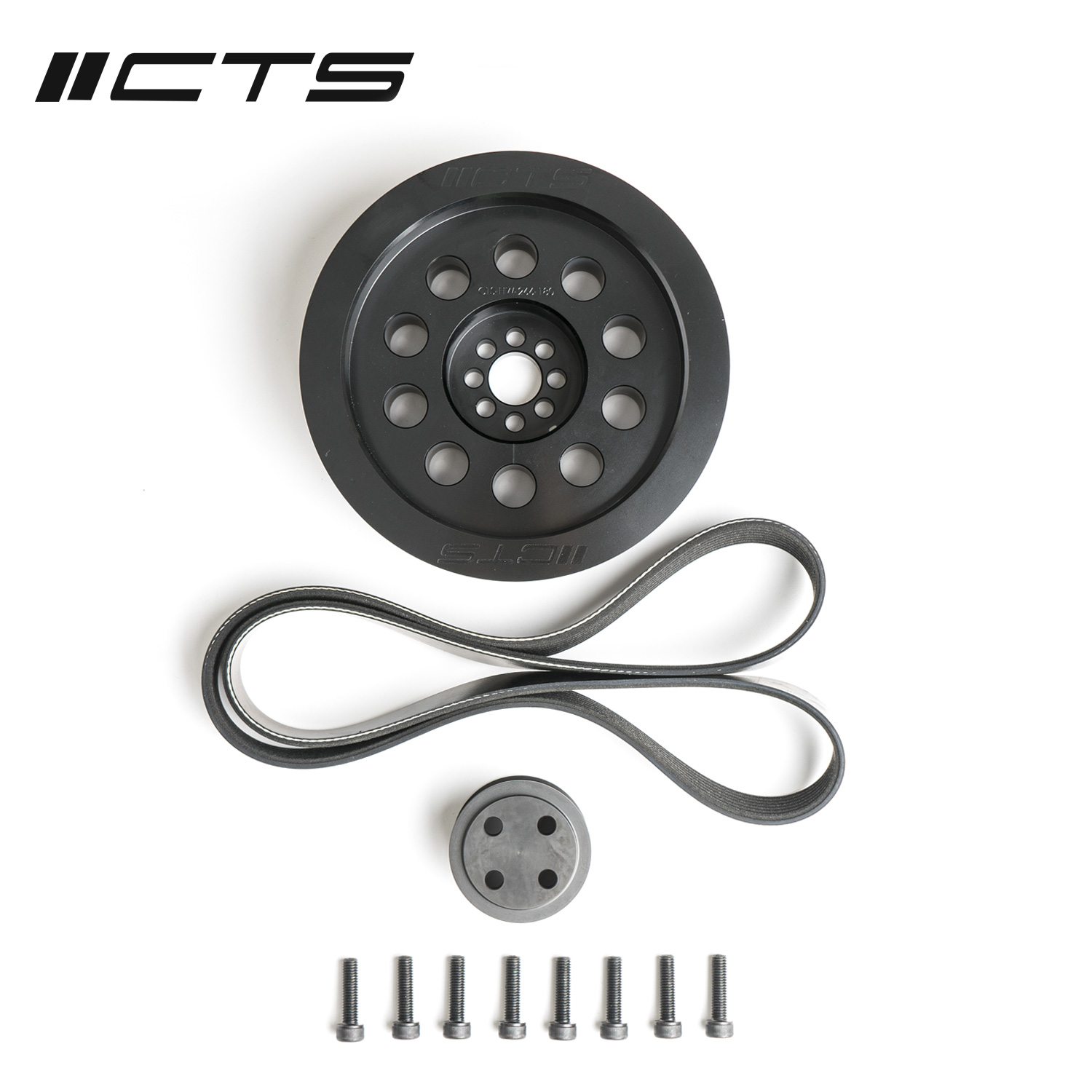 CTS Turbo 3.0T V6 Dual Pulley Upgrade Kit (bolt-on, 180mm) — image 1