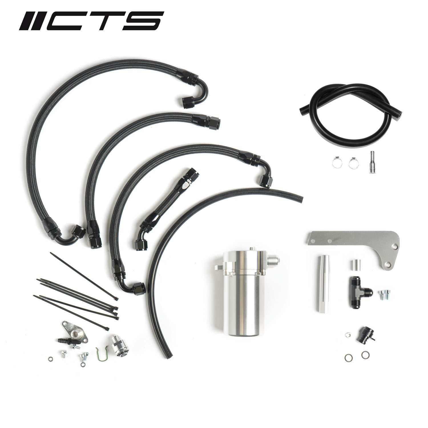 CTS Turbo MK6 Golf R/MK2 TT-S/8P A3 Catch Can for Billet Valve Cover — image 1