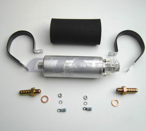 Walbro 255LPH Inline Fuel Pump with install kit — image 1