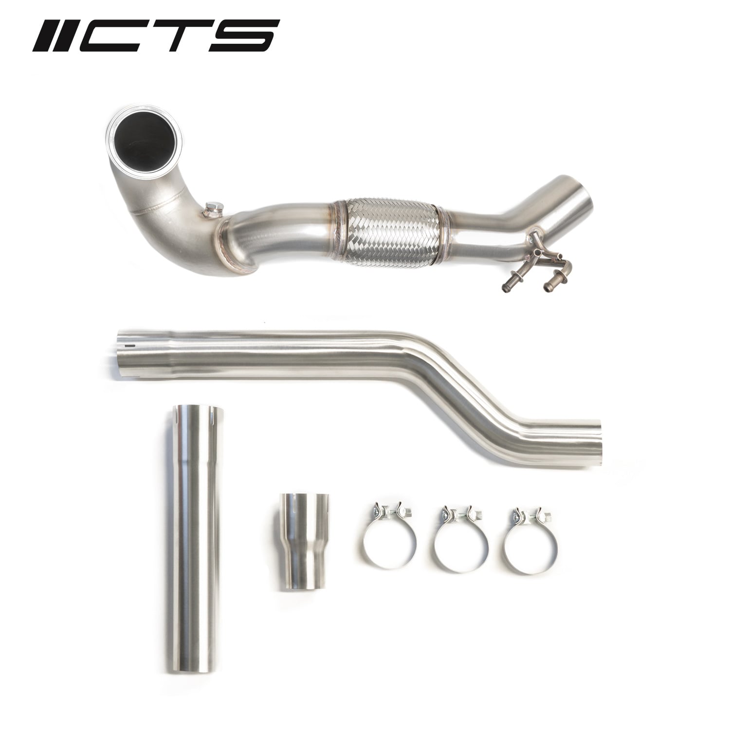 CTS Turbo MQB VW Tiguan and Audi Q3 AWD 1.8T/2.0T Downpipe (2017+) — image 1