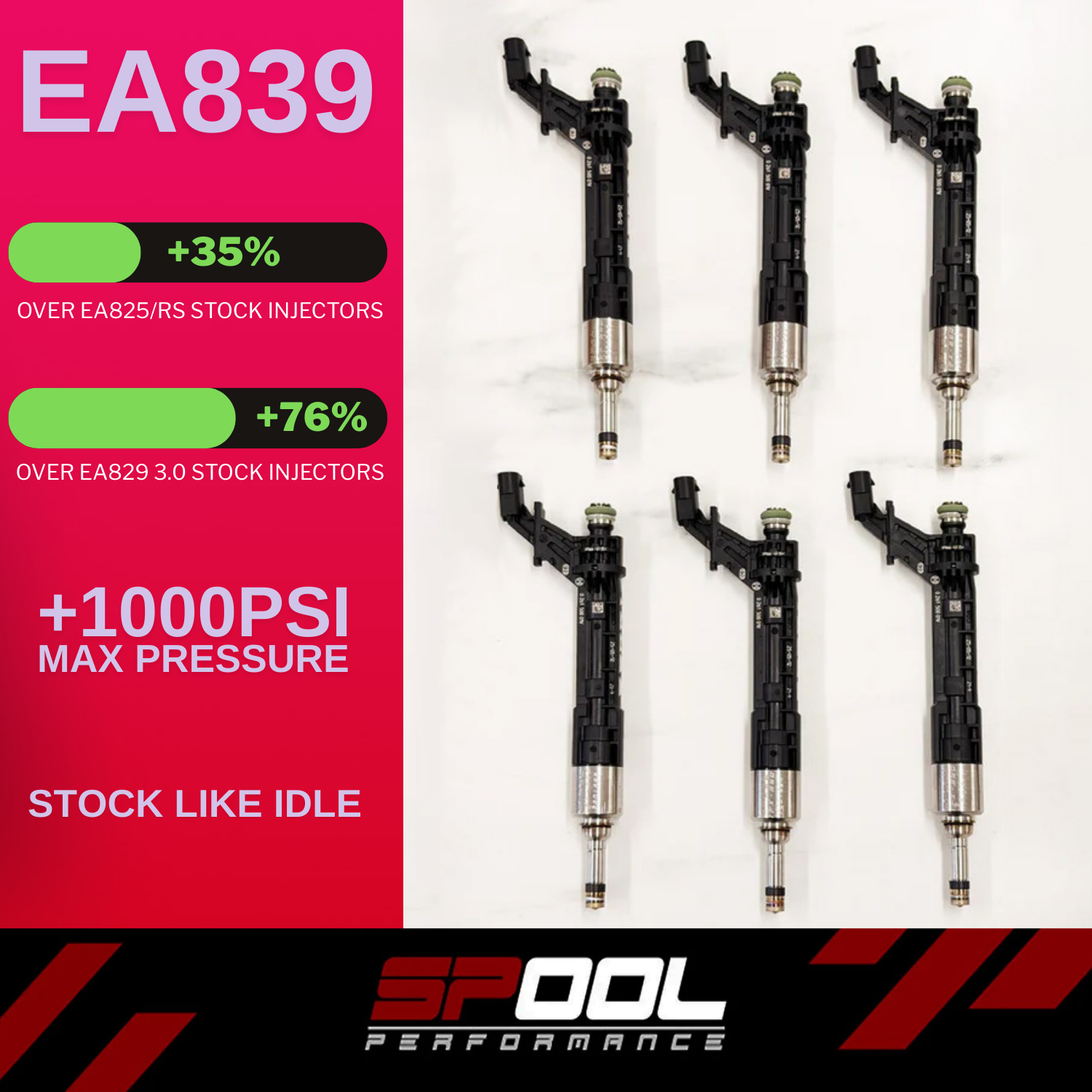 Spool Performance IFX-EA150 Upgraded DI Injectors for EA839 — image 1
