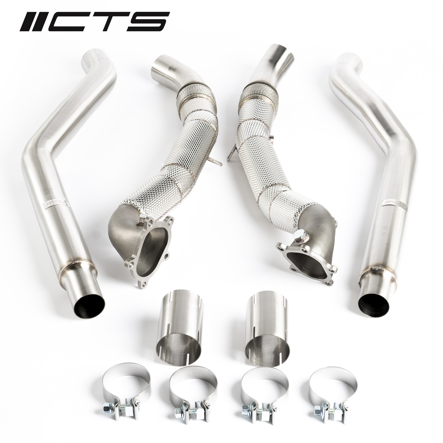 CTS Turbo Audi C7/C7.5 S6/S7/RS7 4.0T Cast Downpipe Race Set — image 1