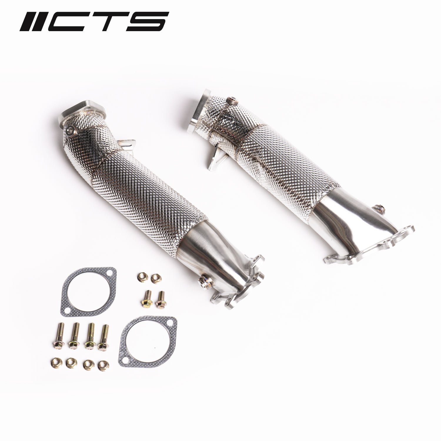 CTS Turbo Nissan R35 GT-R Cast Stainless Steel 3.5" Downpipes — image 1