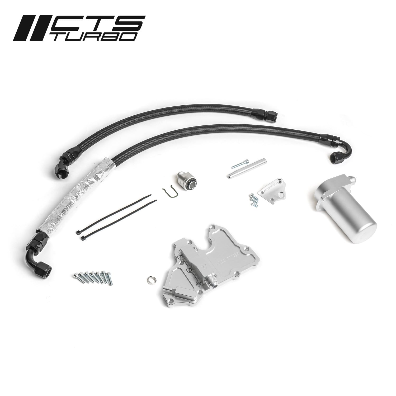 CTS Turbo MQB VW Golf/Alltrack/Sportwagen and MQB VW GTI/GLI Oil Catch Can Kit (MK7 and MK7.5) — image 1