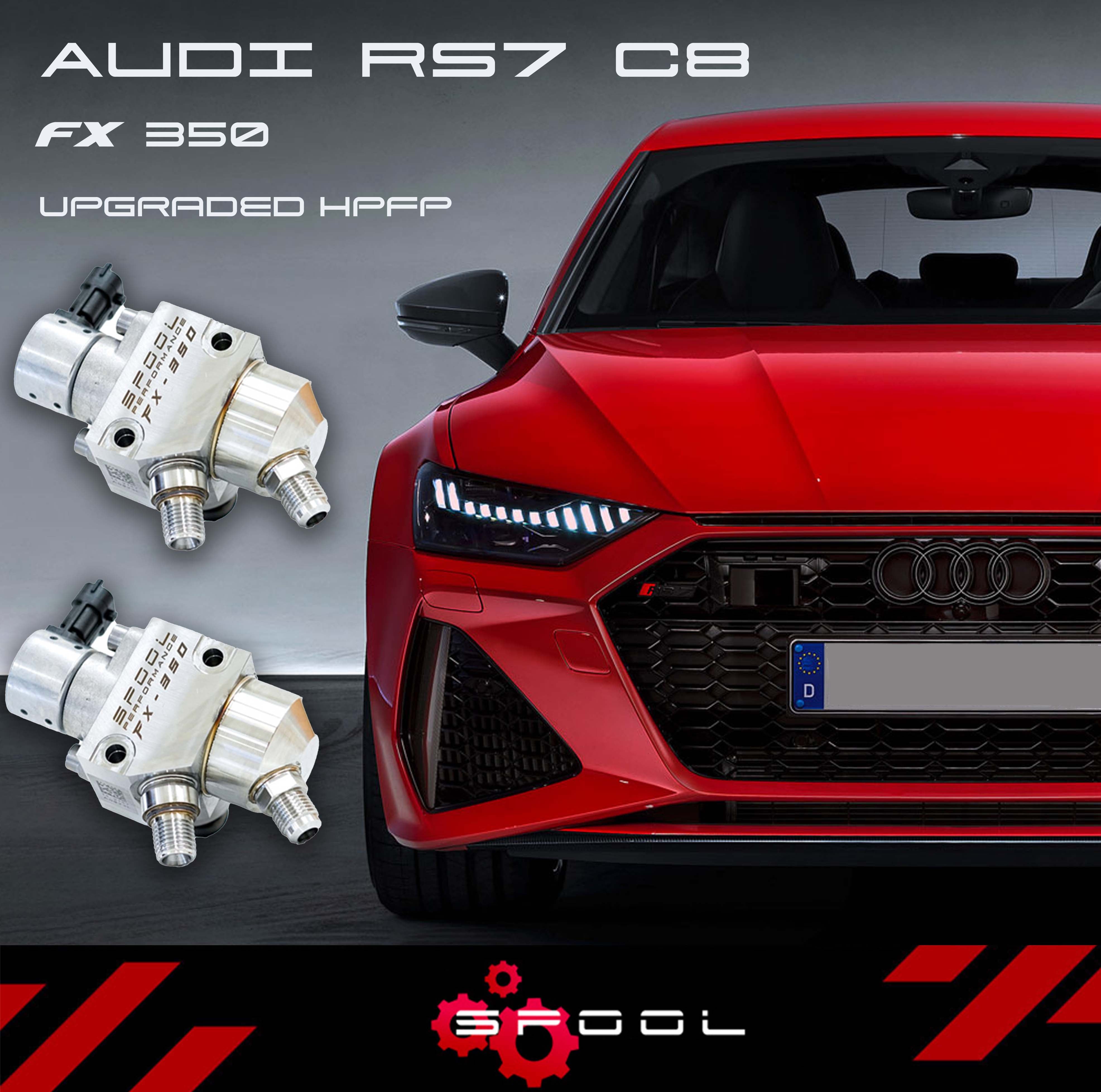 Audi C8 RS7 Sportback FX-350 Upgraded High Pressure Fuel Pump System — image 1