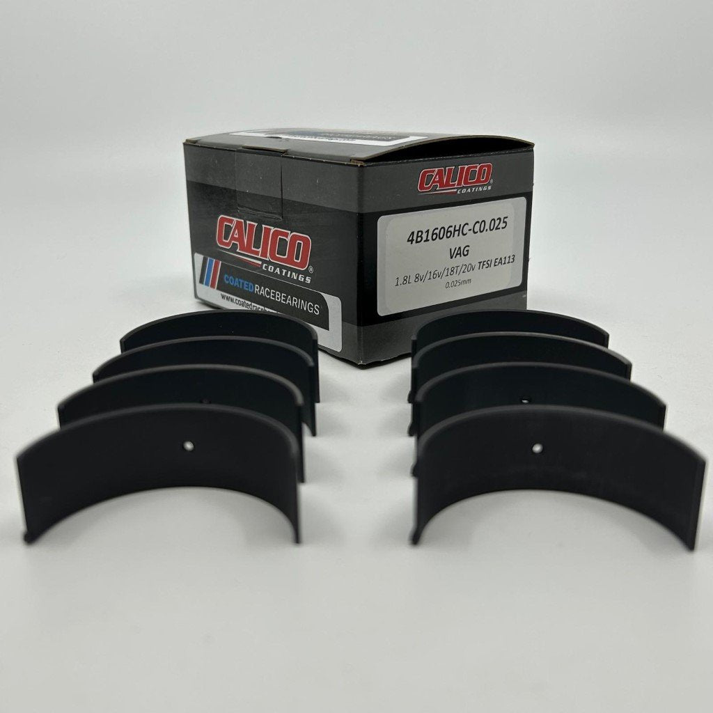 Audi / VW 1.8L 8v/16v/18T/20v TFSI EA113 Gen1 (with notch) rod bearing set ACL race Calico CT-1 coated 4B1606HC-C-.025 oversize diameter + .025mm — image 1