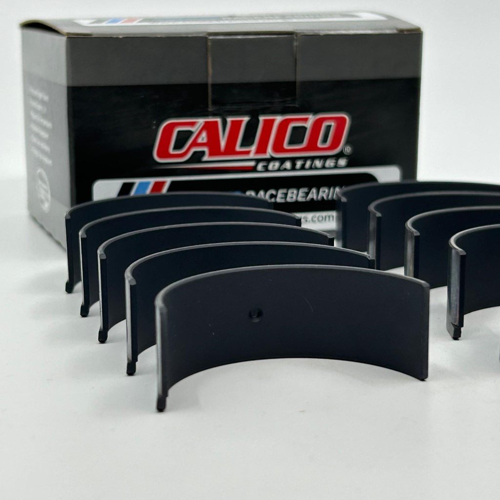 Audi / VW TTRS / RS3 2.5L 20v TFSI 5Cyl. (with notch) rod bearing set ACL race Calico CT-1 coated 5B1606HXC-C HX-serie with 0.025mm (0.001¡±) extra clearance — image 1