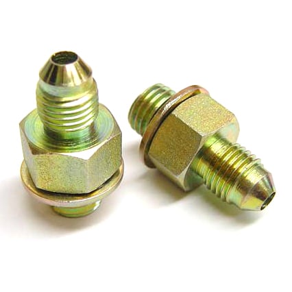 1.8T Oil Feed adapter, Stock port to -4 Male AN — image 1