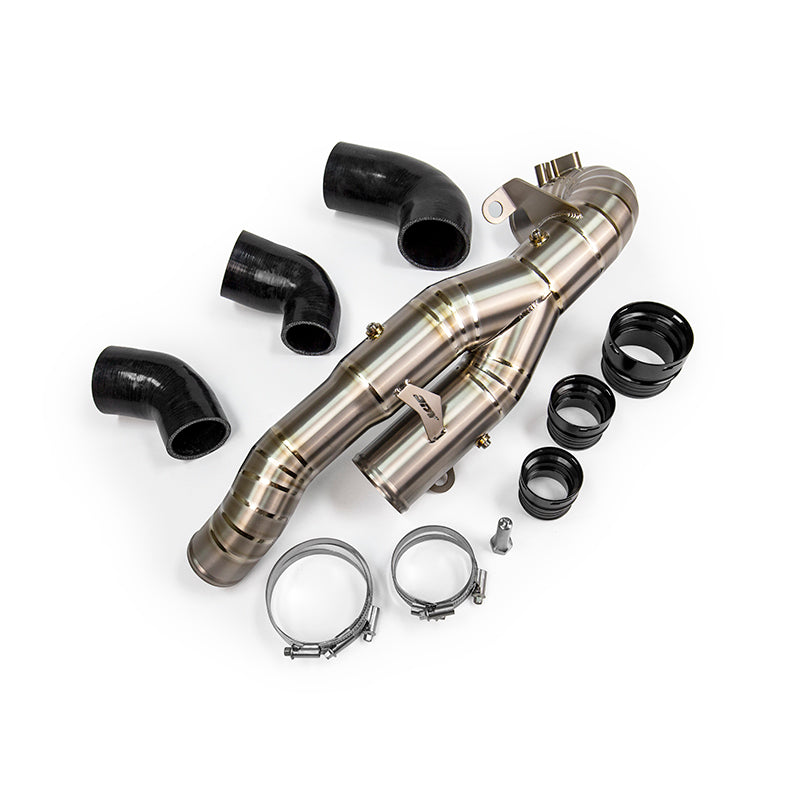 JDY BMW G8X S58 Titanium Charge Pipe — image 1