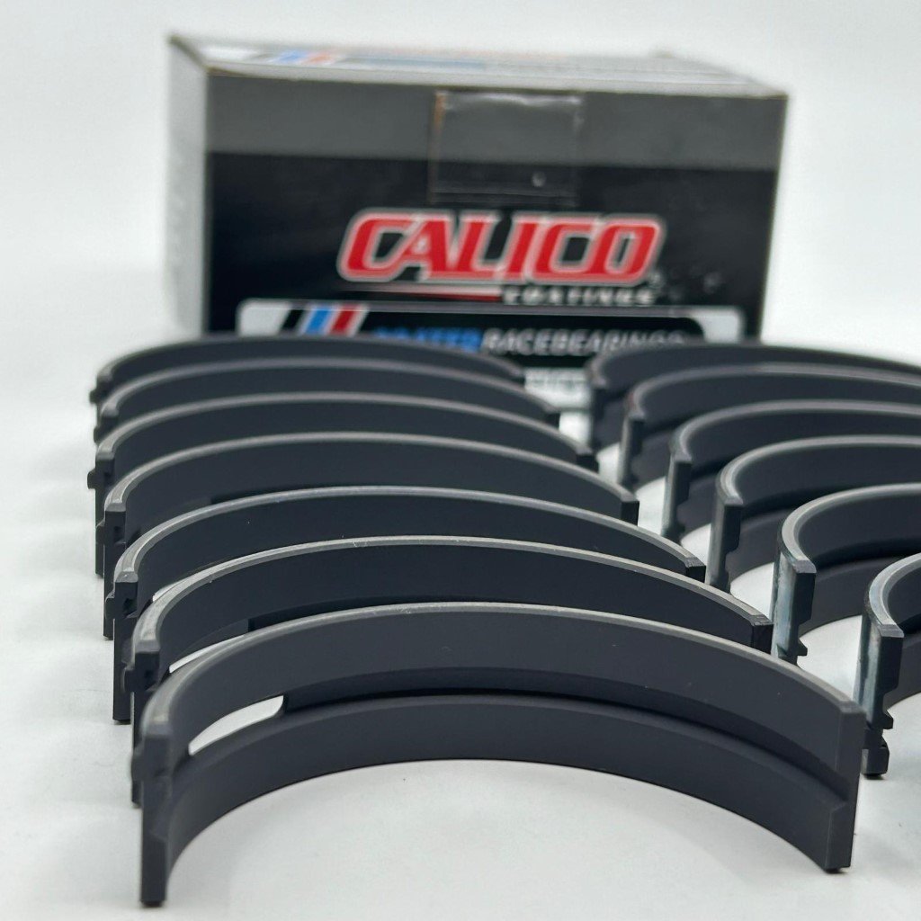 Coatedracebearings Calico CT-1 coated ACL race series main bearing set 7M5532HC-C - Audi / VW VR6/R32/R36 2.8L/2.9L/3.2L/3.6L, Std. Diameter — image 1