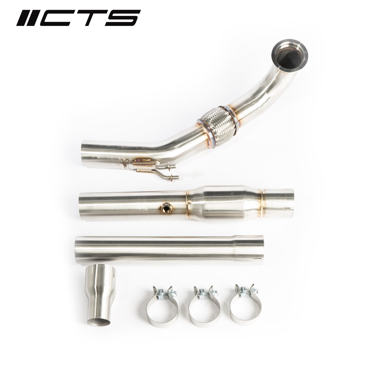 CTS Turbo Gen3 1.8T/2.0T TSI Downpipe with High-Flow Cat — image 1
